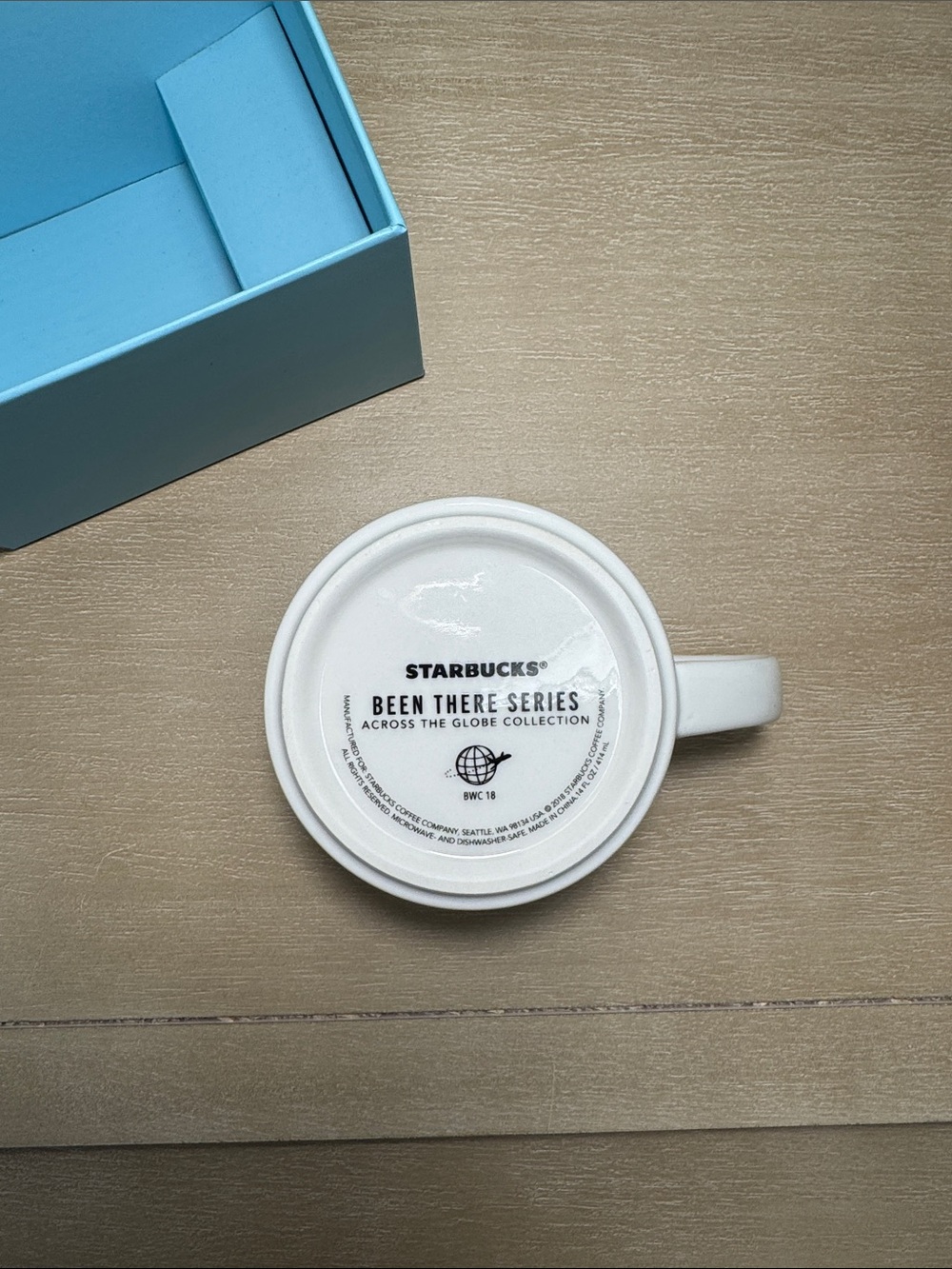 Starbucks Twin Cities Illustrated White Blue and Orange City Mug - Picture 6 of 7